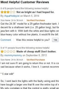 Amazon, aquarium, reviews, user